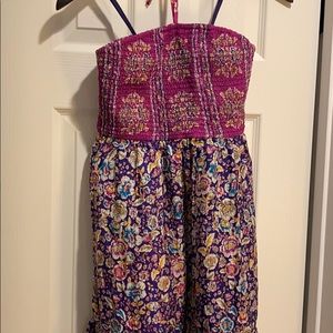 Silk strapless Anthropologie Dress